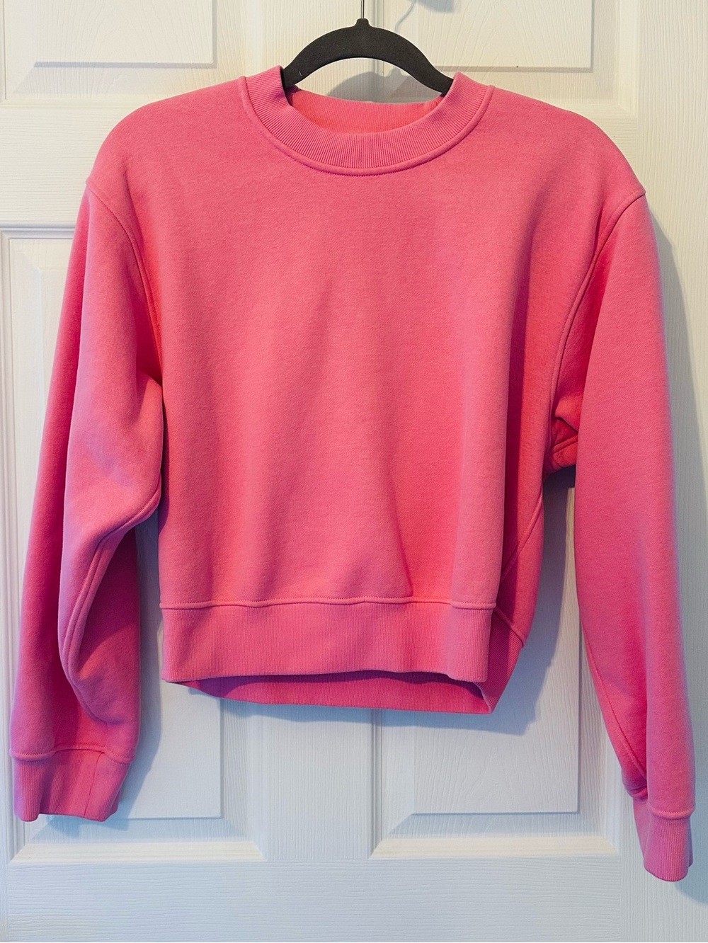 lululemon Steady State Superloft crew pink pearl sweatshirt xxsmall oversized.